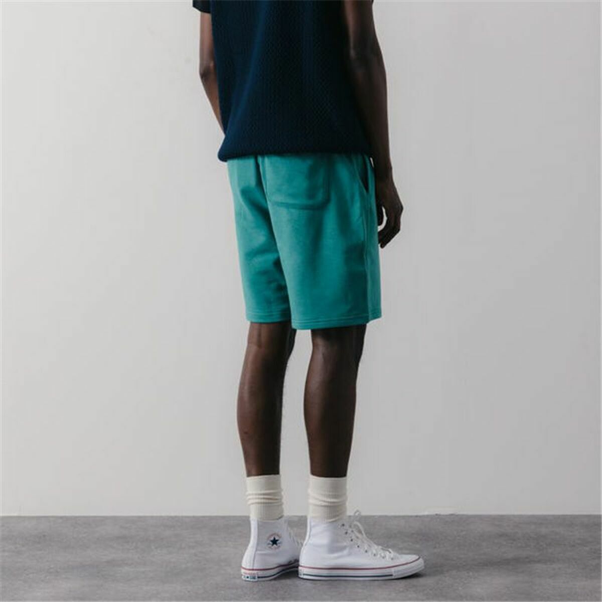 Sportshorts för män Converse Classic Fit Wearers Left Star Grön - 2