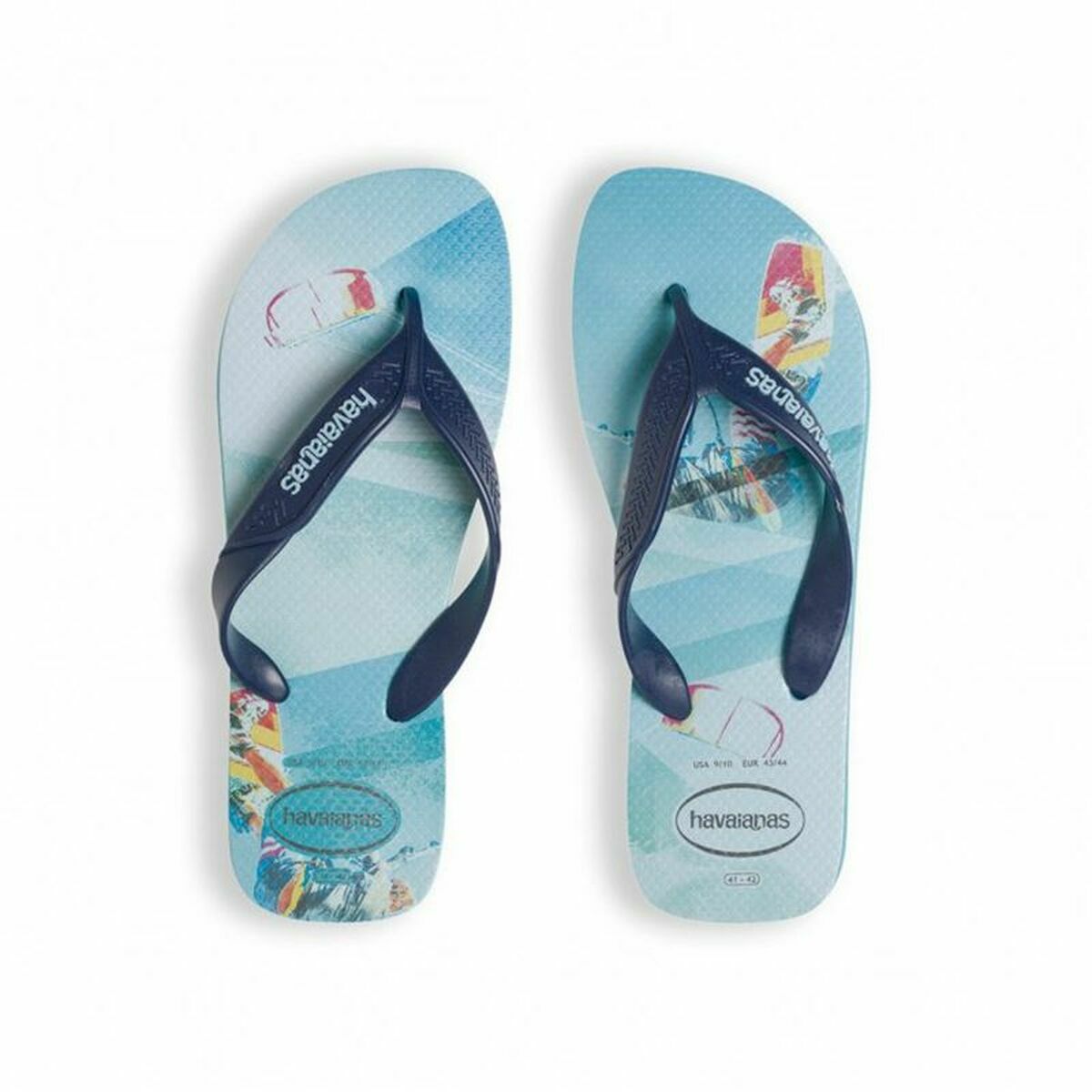 Strandtofflor för män Havaianas Surf Aguamarina Aquamarine - 8