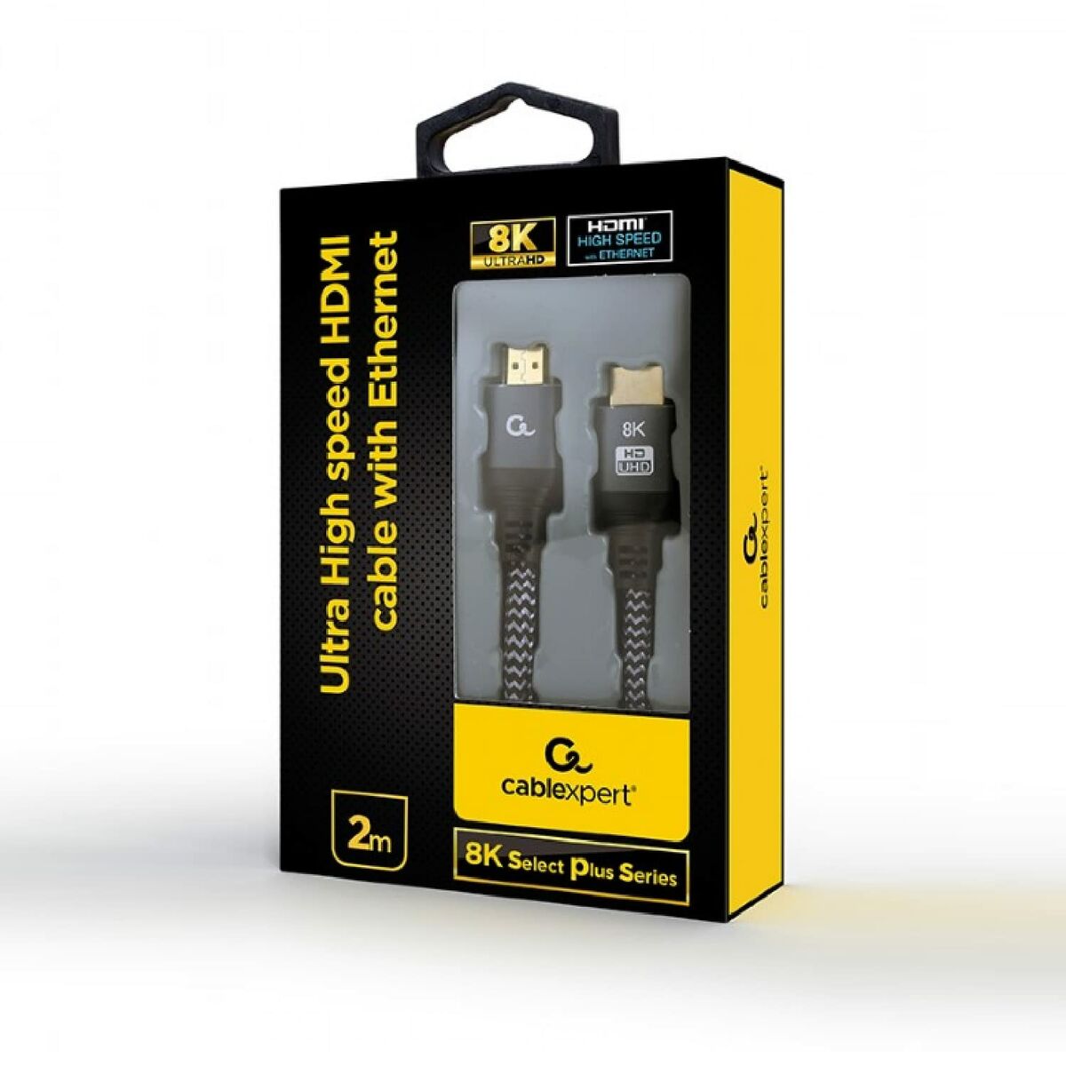 Kabel HDMI med Ethernet GEMBIRD Select Plus Series Svart 2 m - 2