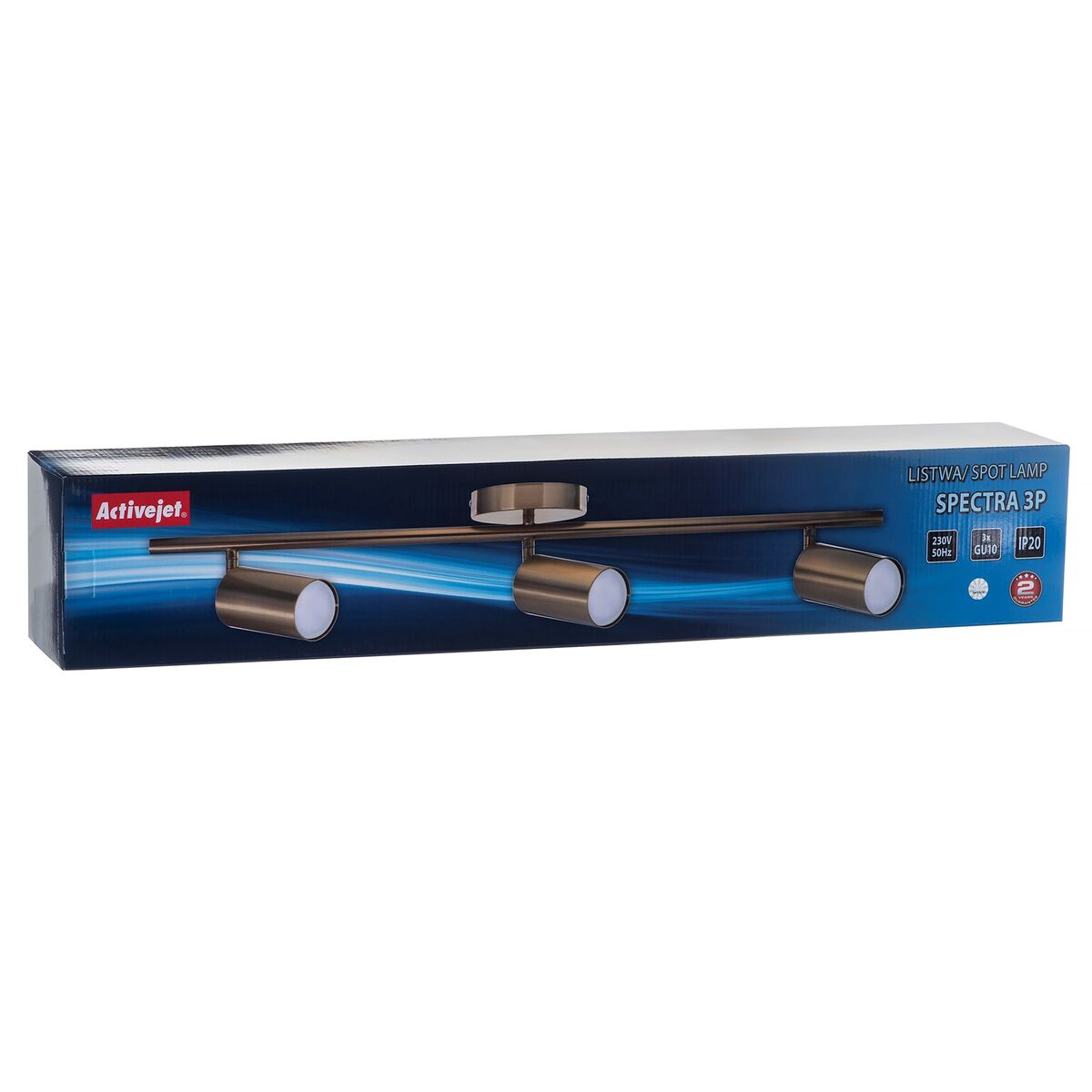 Taklampa Activejet AJE-SPECTRA 3P Gyllene Metall 40 W - 5