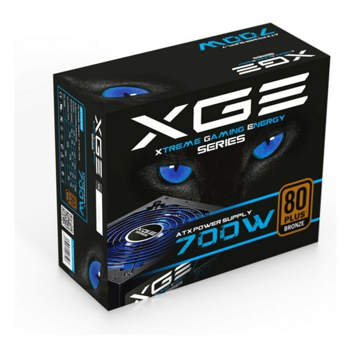 Strömtillförsel TooQ TQXGEII-700SAP LED 700W ATX 700 W 80 Plus Bronze RoHS - 5