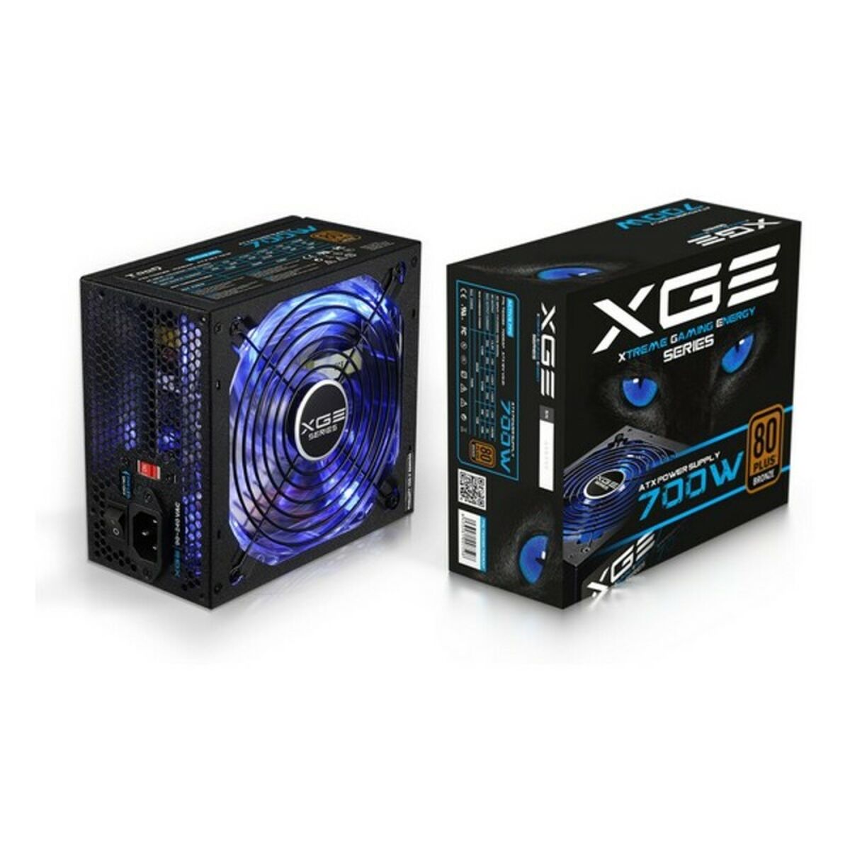 Strömtillförsel TooQ TQXGEII-700SAP LED 700W ATX 700 W 80 Plus Bronze RoHS - 7