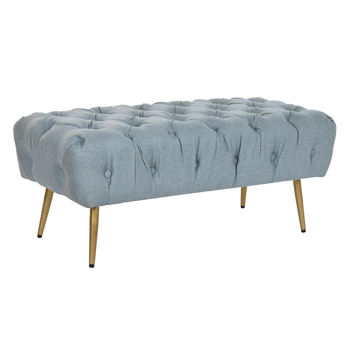Sittpall DKD Home Decor   103 x 46 x 42 cm Blå Gyllene Metall - 9
