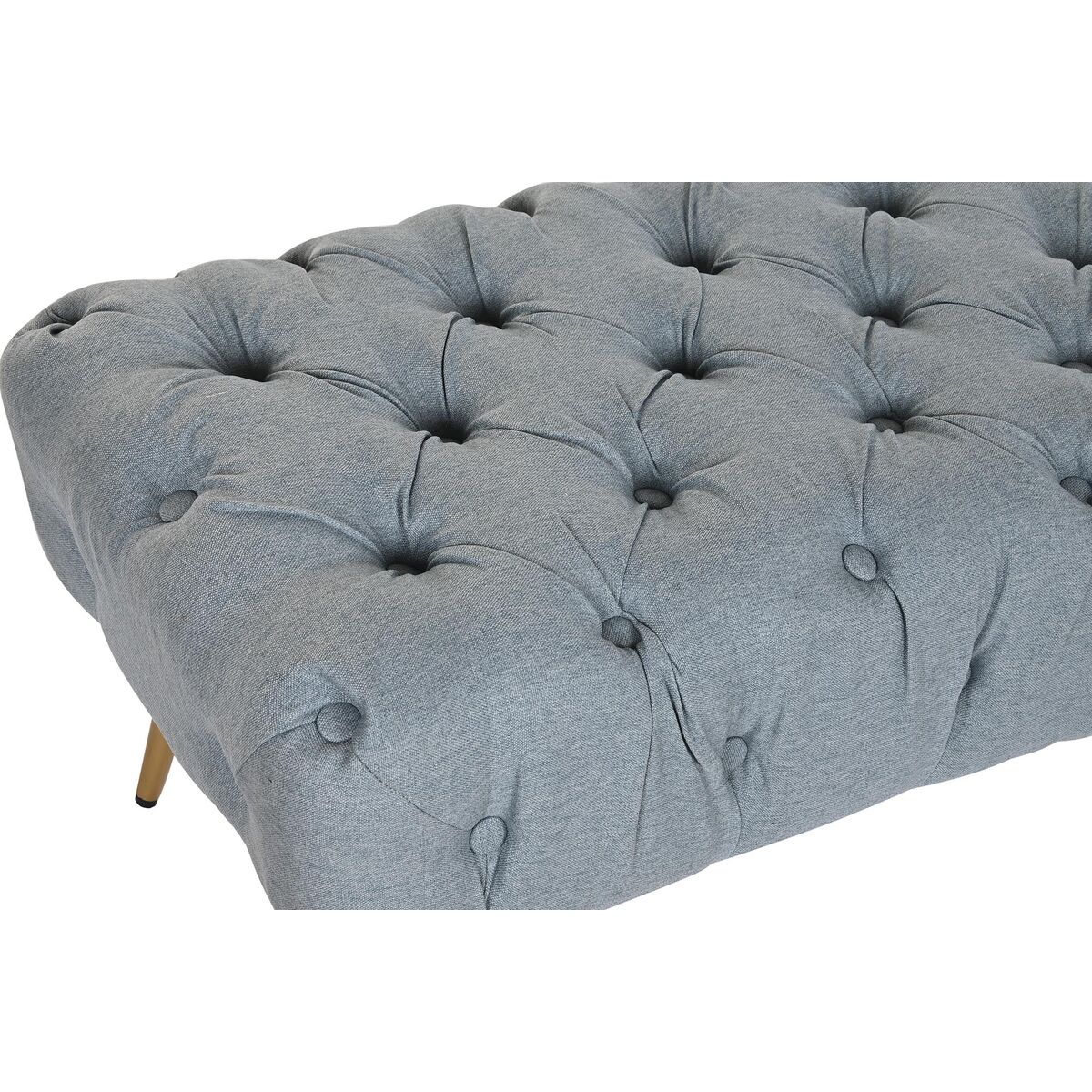 Sittpall DKD Home Decor   103 x 46 x 42 cm Blå Gyllene Metall - 6