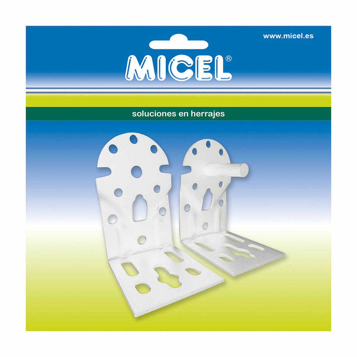 Stöd för markis Micel TLD08 Vit 6,5 x 8,6 x 10,8 cm Axel - 2