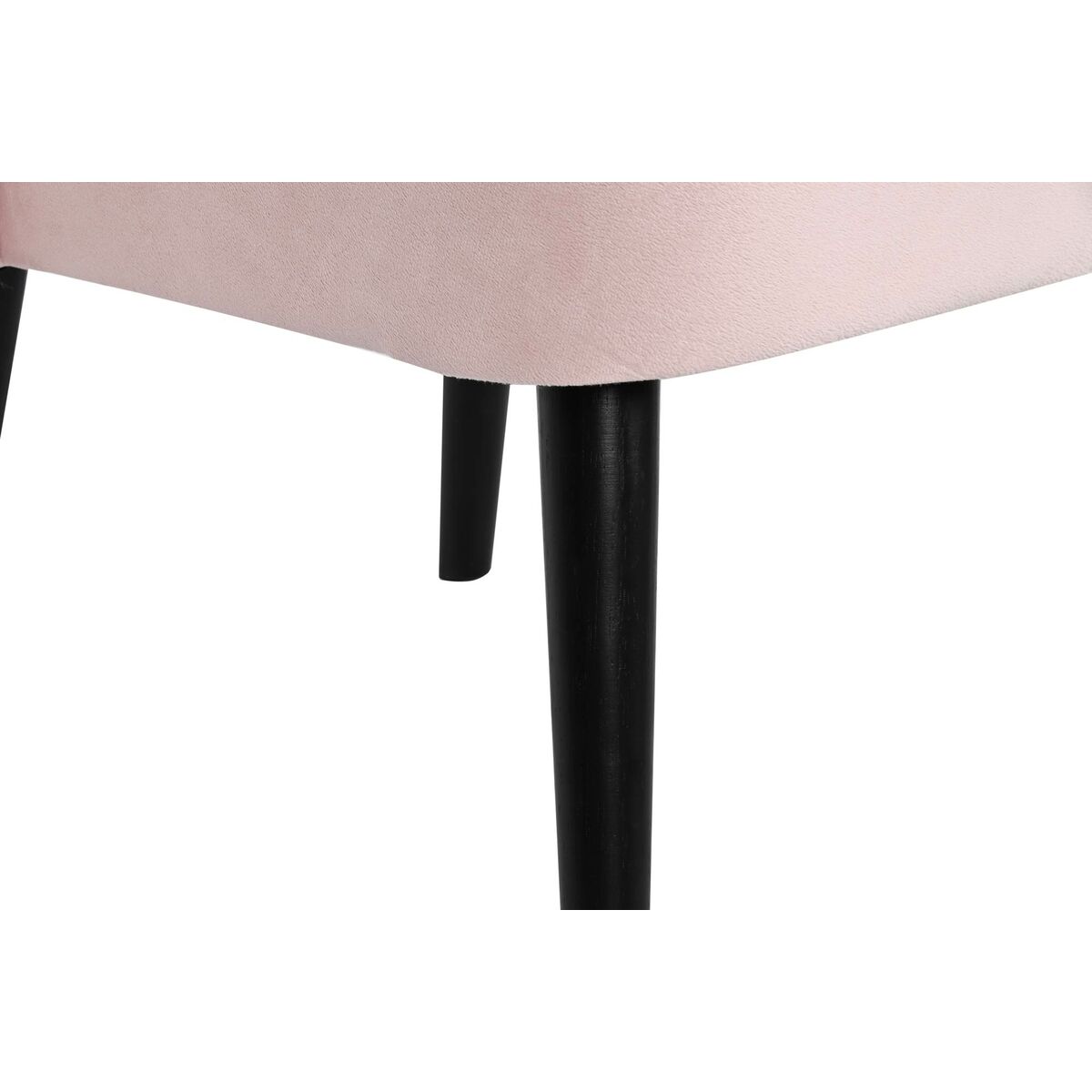 Fåtölj DKD Home Decor Svart Ljusrosa Trä 60 x 70 x 78 cm - 6