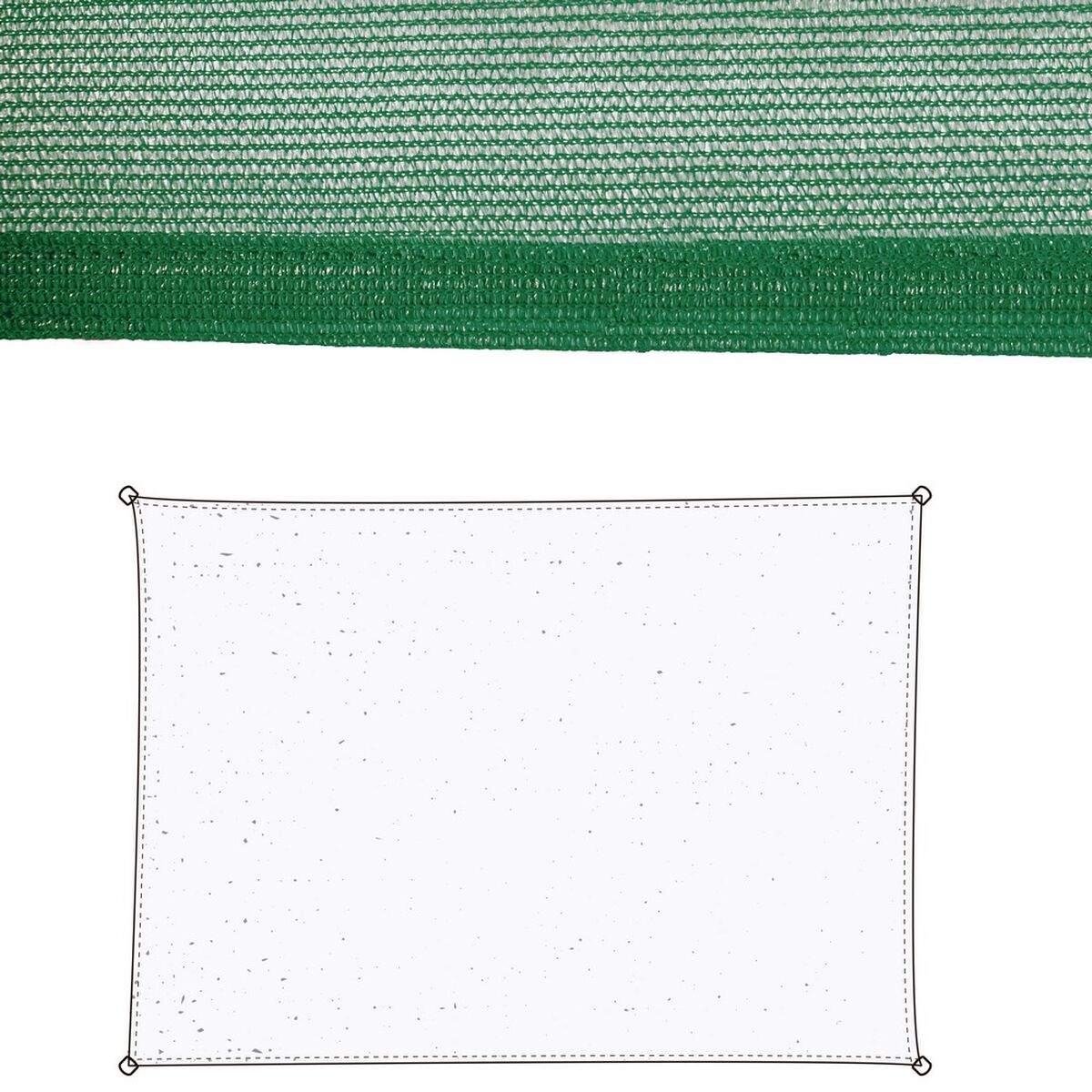 Skugga segel Vela sombreo Grön 300 x 400 x 0,5 cm Markis
