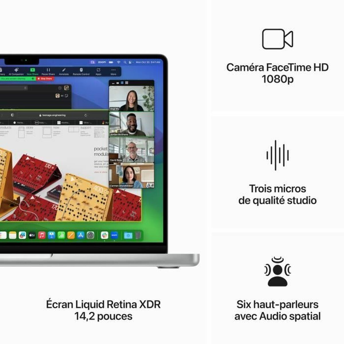Bärbar dator Apple MacBook Pro 14" 16 GB RAM 1 TB SSD Azerty Franska - 4