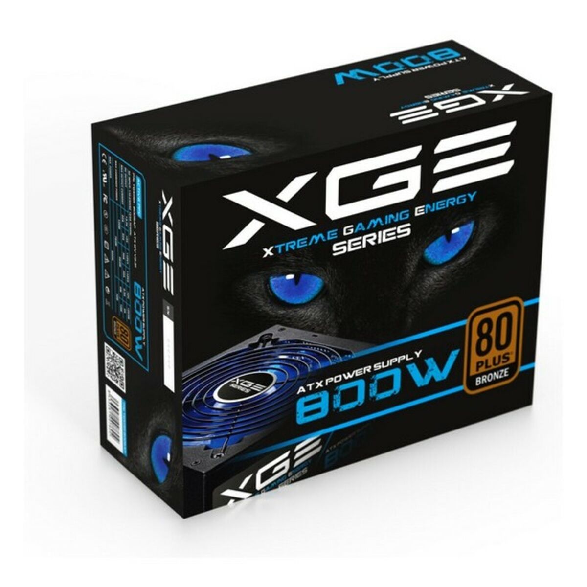 Strömtillförsel TooQ TQXGEII-800SAP LED 800W ATX 800 W 80 Plus Bronze RoHS - 8