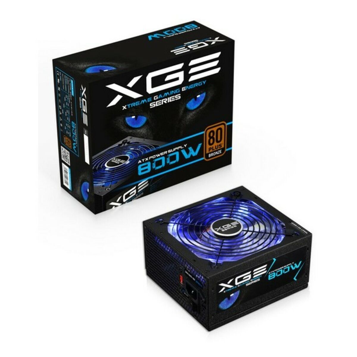 Strömtillförsel TooQ TQXGEII-800SAP LED 800W ATX 800 W 80 Plus Bronze RoHS - 7