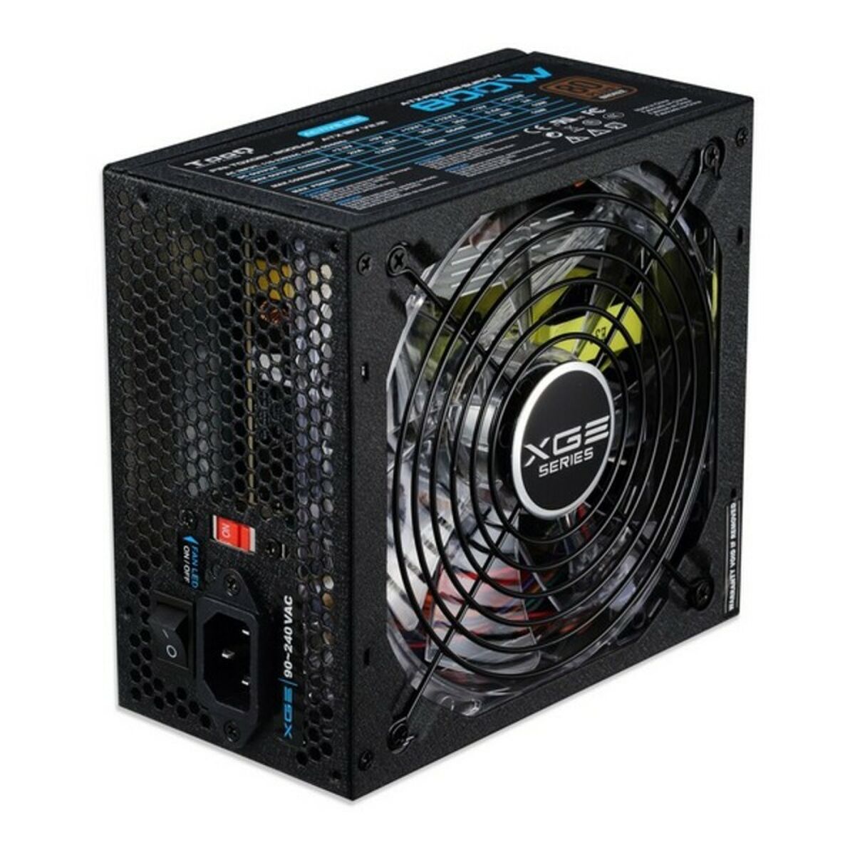 Strömtillförsel TooQ TQXGEII-800SAP LED 800W ATX 800 W 80 Plus Bronze RoHS - 6