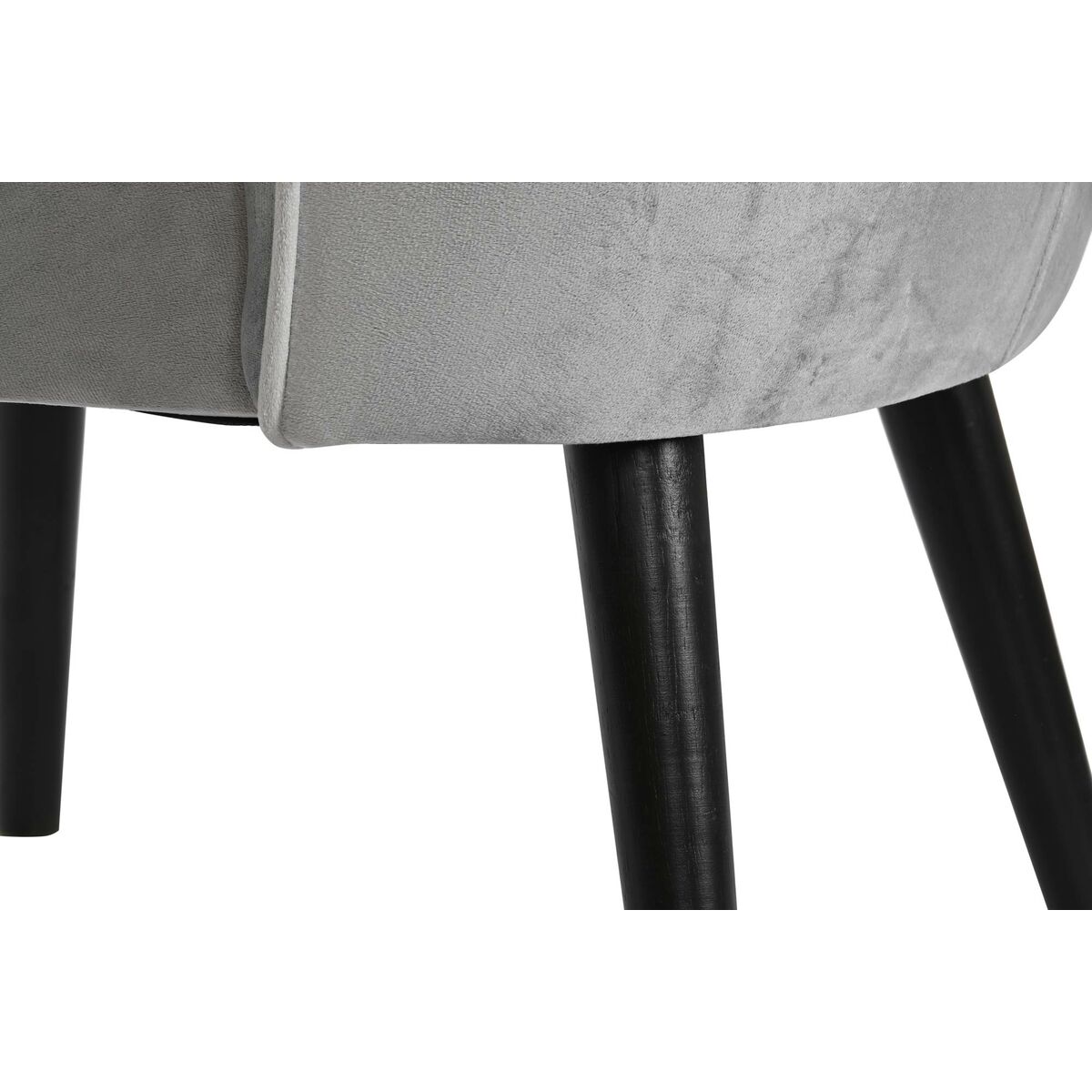 Fåtölj DKD Home Decor Svart Grå Trä 59 x 66 x 76 cm - 2