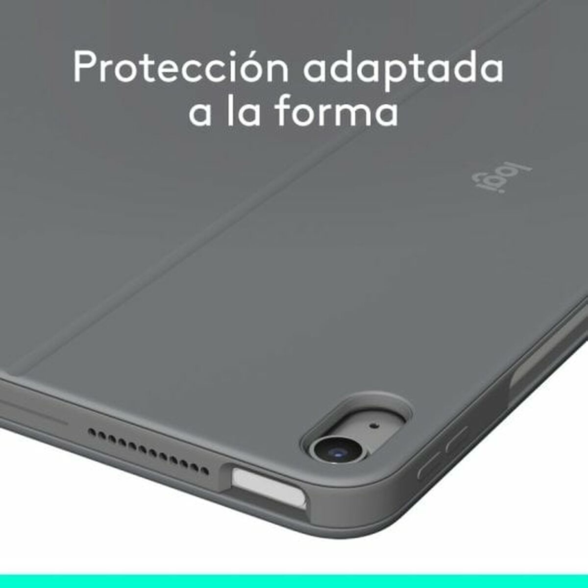 Fodral till Läsplatta Logitech iPad Air 2024 Grå Qwerty Spanska QWERTY - 5