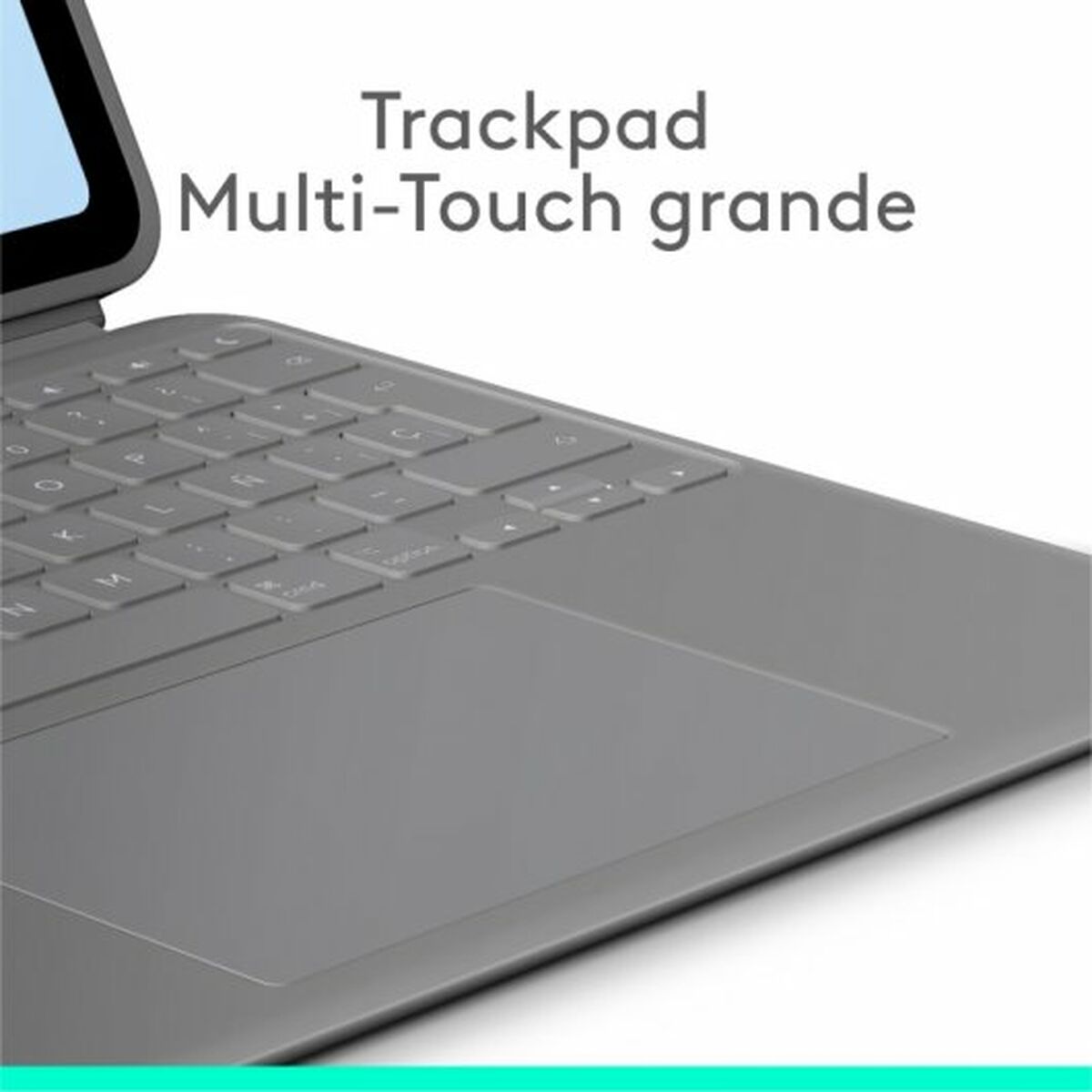 Fodral till Läsplatta Logitech iPad Air 2024 Grå Qwerty Spanska QWERTY - 4