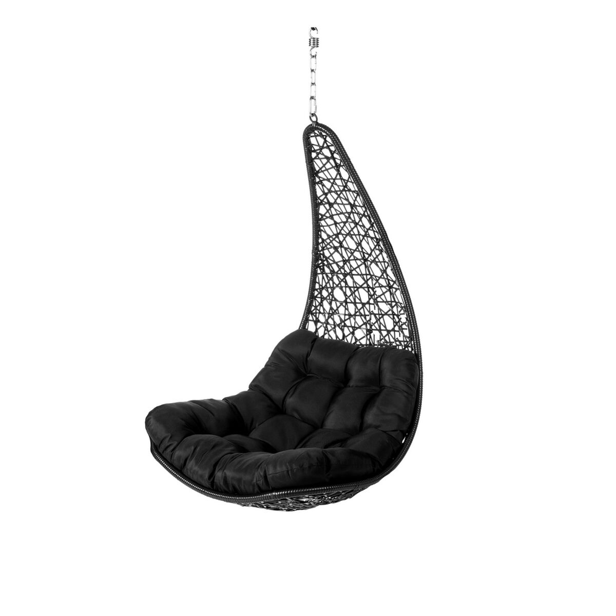 Hängande trädgårdsfåtölj Dido Svart Rattan 82 x 84 x 132 cm