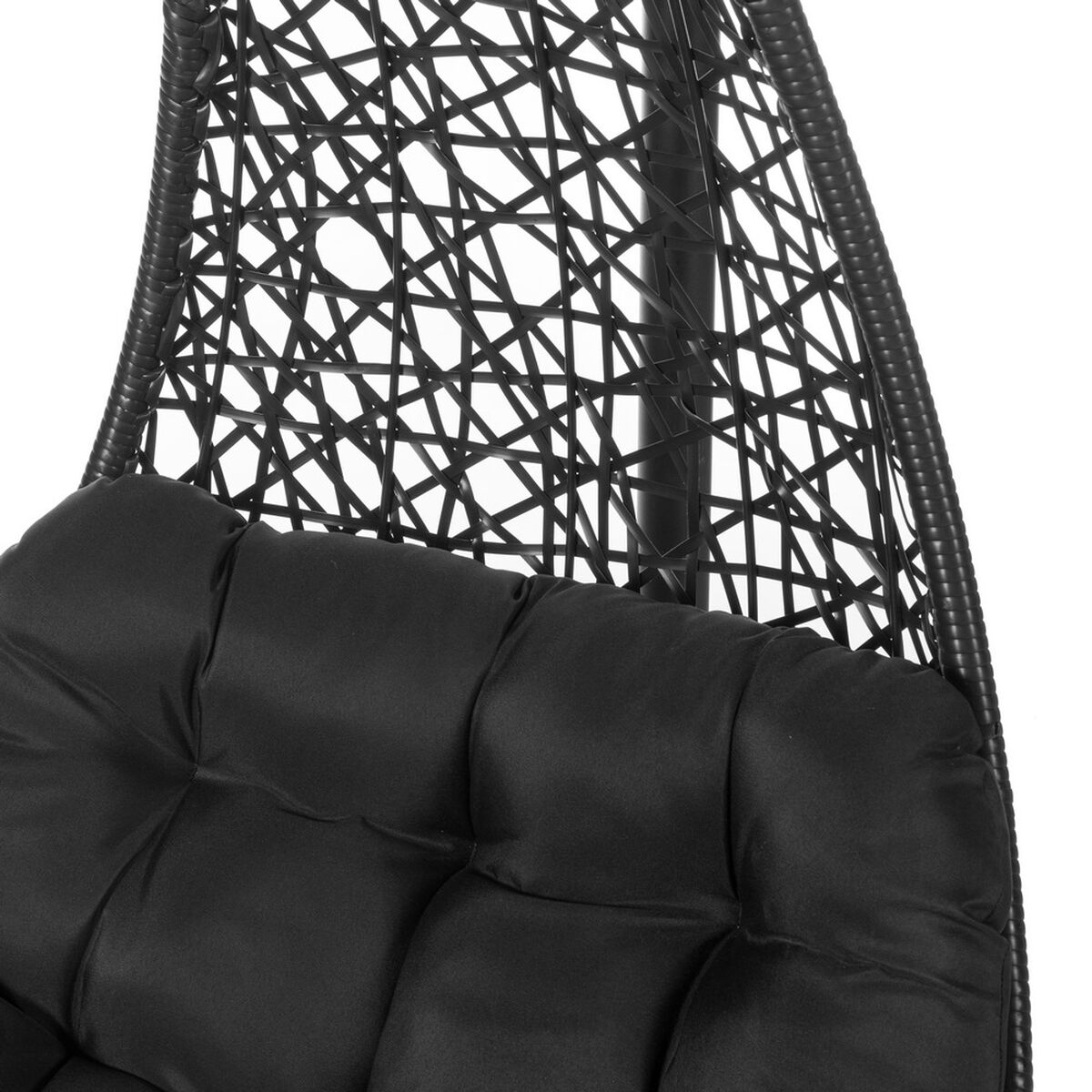 Hängande trädgårdsfåtölj Dido Svart Rattan 82 x 84 x 132 cm - 3