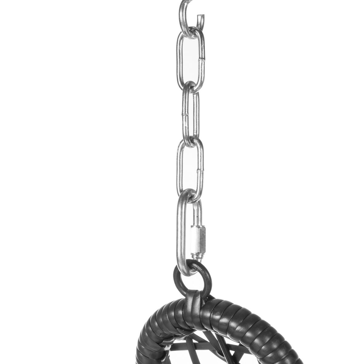 Hängande trädgårdsfåtölj Dido Svart Rattan 82 x 84 x 132 cm - 2