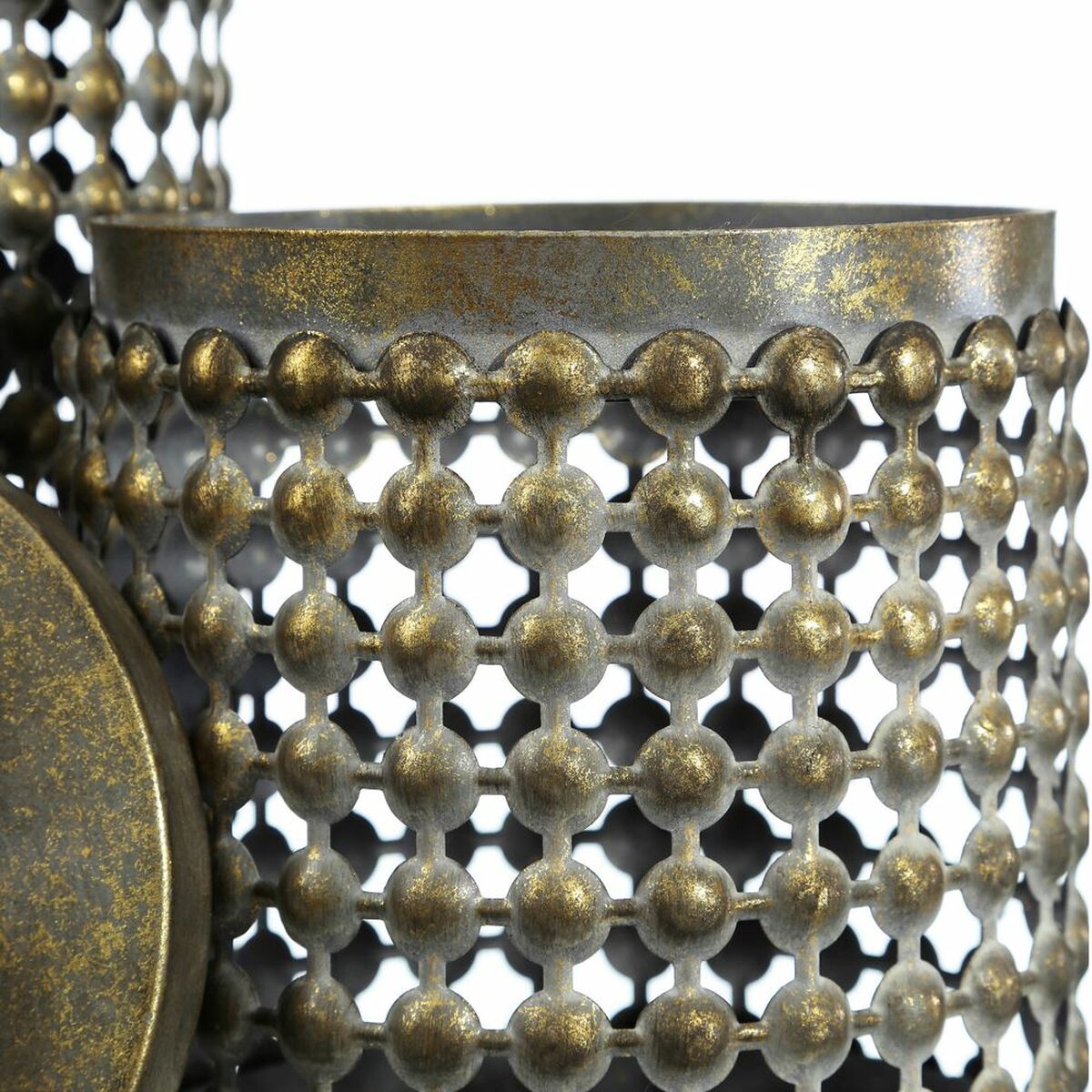 Dekorationslåda Gyllene Järn 23 x 23 x 26 cm (2 antal) - 3
