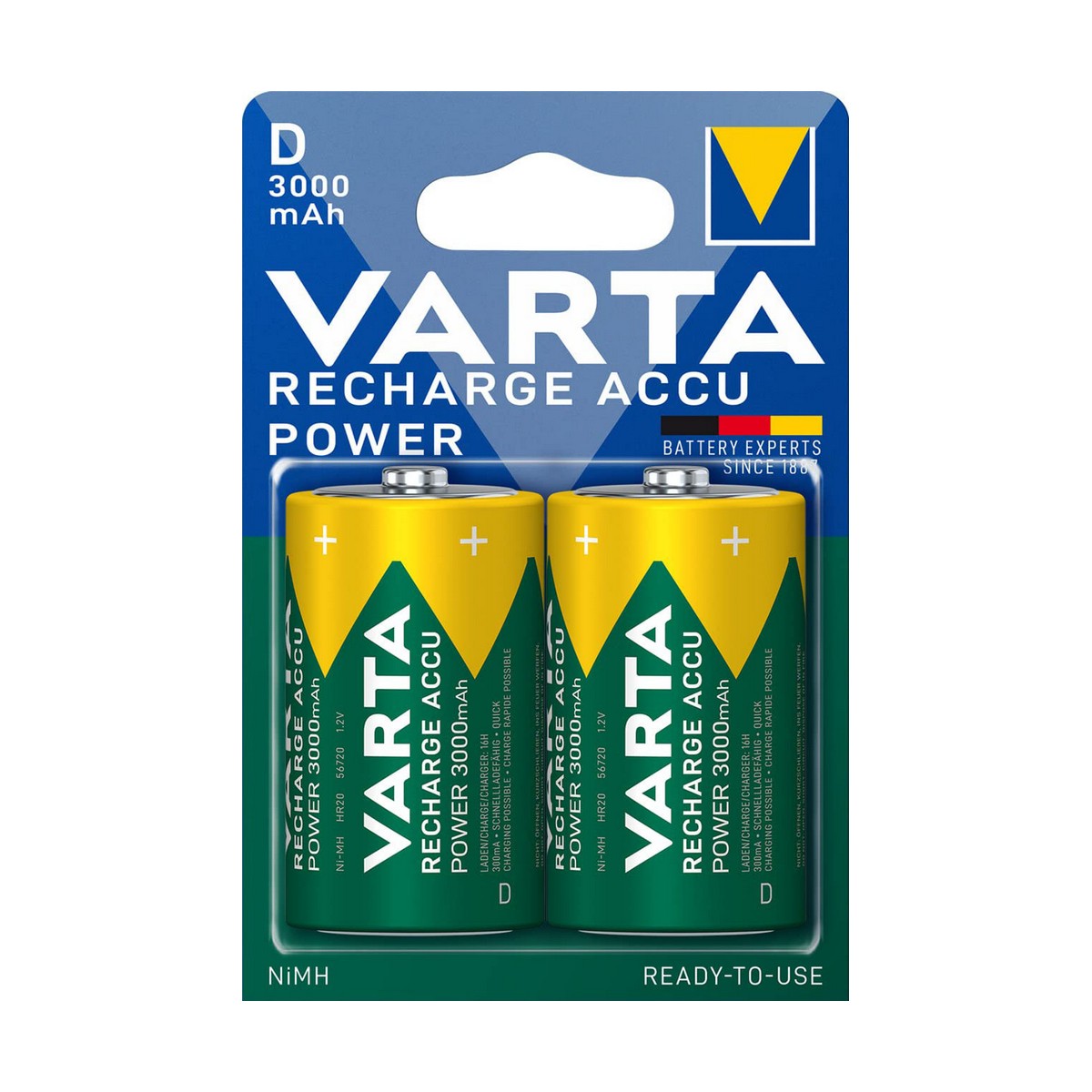 Laddningsbara Batterier Varta 56720 101 402 - 6