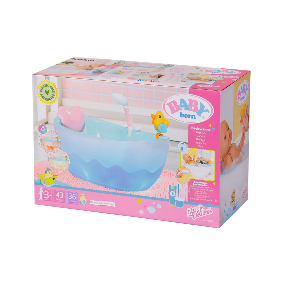Docka tillbehör Baby Born Bath Bathtub - 2