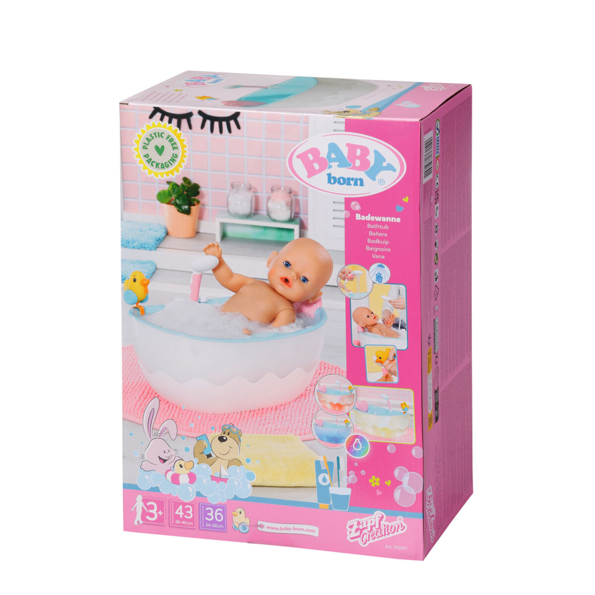 Docka tillbehör Baby Born Bath Bathtub - 4