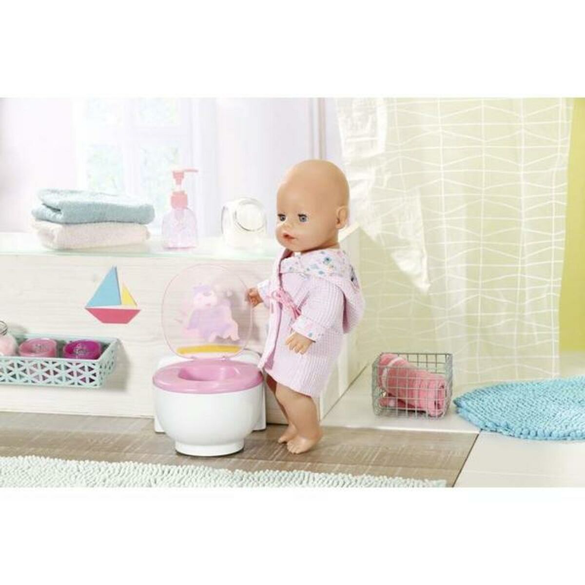 Docka tillbehör Zapf Creation Bath Poo-PooToilet med ljud (43 cm) - 2