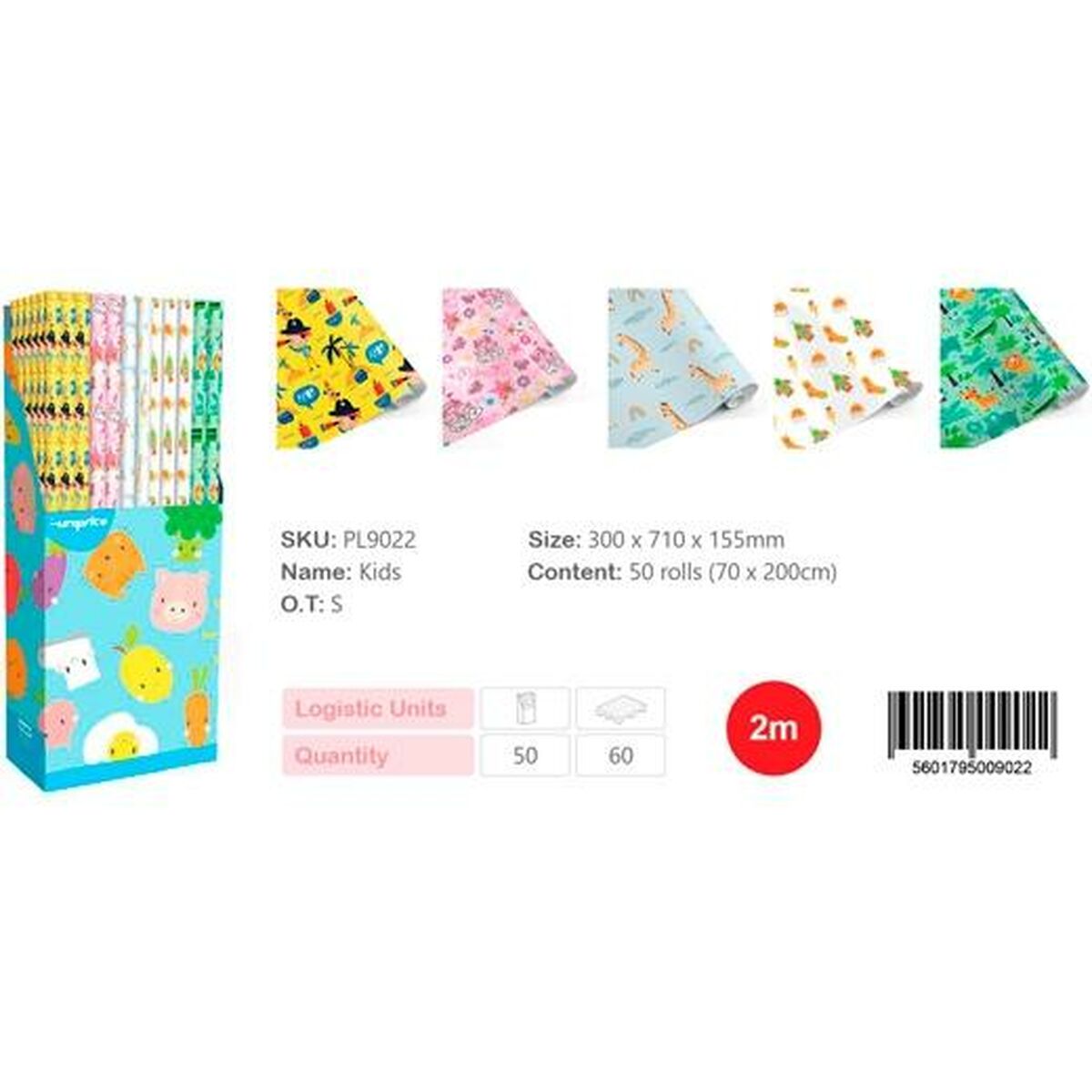 Presentpapper Europrice (50 antal)