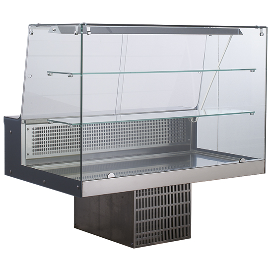 Tappa-i kylda med square glas, 1 hyllplan, l=1000 mm