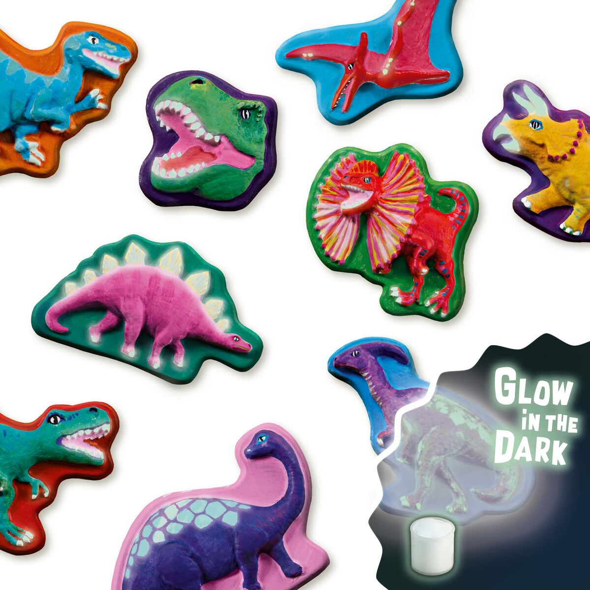 Modell-lera SES Creative   Gjutsats Dinosaurier - 9
