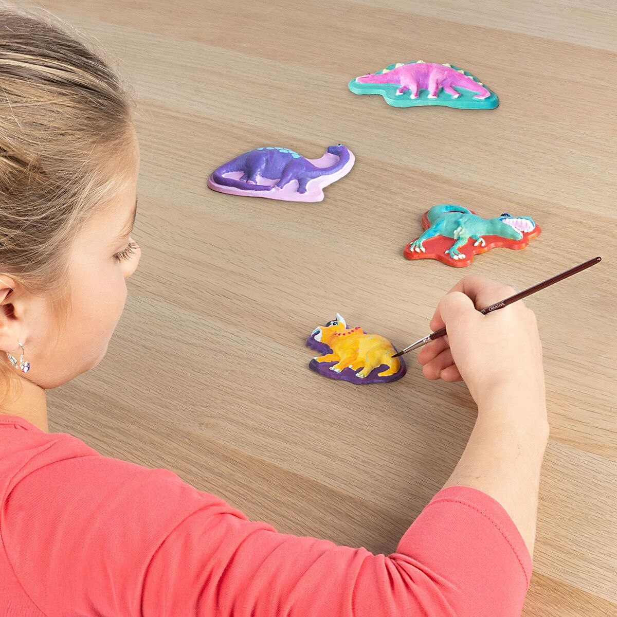 Modell-lera SES Creative   Gjutsats Dinosaurier - 8