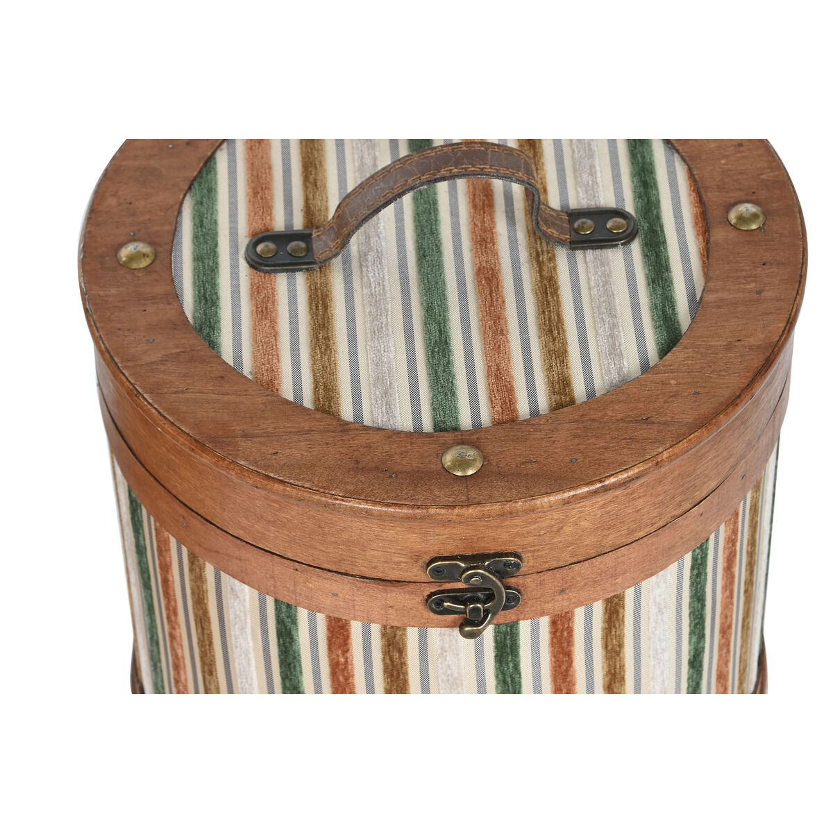 Uppsättning med Dekorativa Lådor Home ESPRIT Brun Multicolour Trä 35 x 35 x 33 cm - 2
