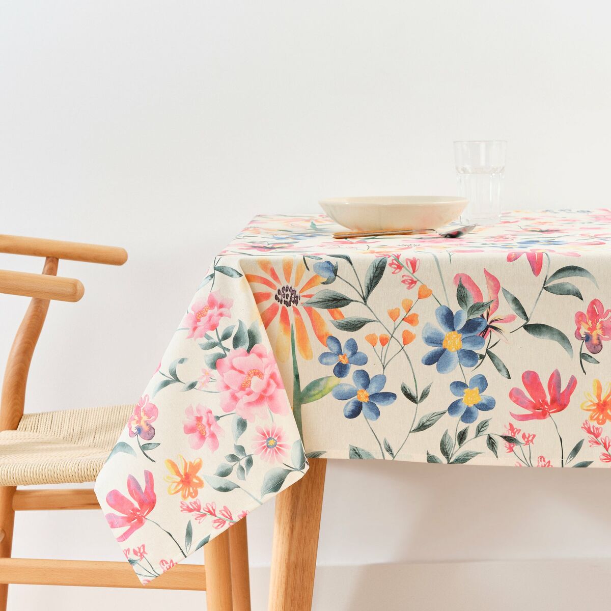 Bordsduk Belum 0120-407 Multicolour 155 x 155 cm Virágok - 4