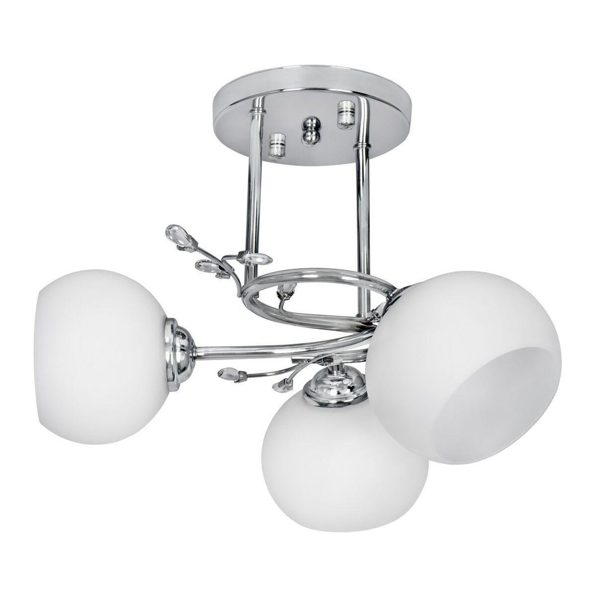 Taklampa Activejet AJE-IRMA 3P Vit Silvrig Metall 40 W 39 x 29 x 35 cm