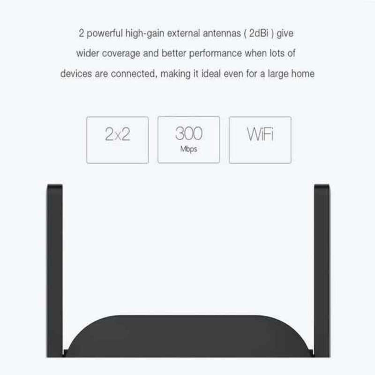 Förstärkare Wifi Xiaomi DVB4235GL Svart 300 Mbps - 2