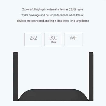 Förstärkare Wifi Xiaomi DVB4235GL Svart 300 Mbps
