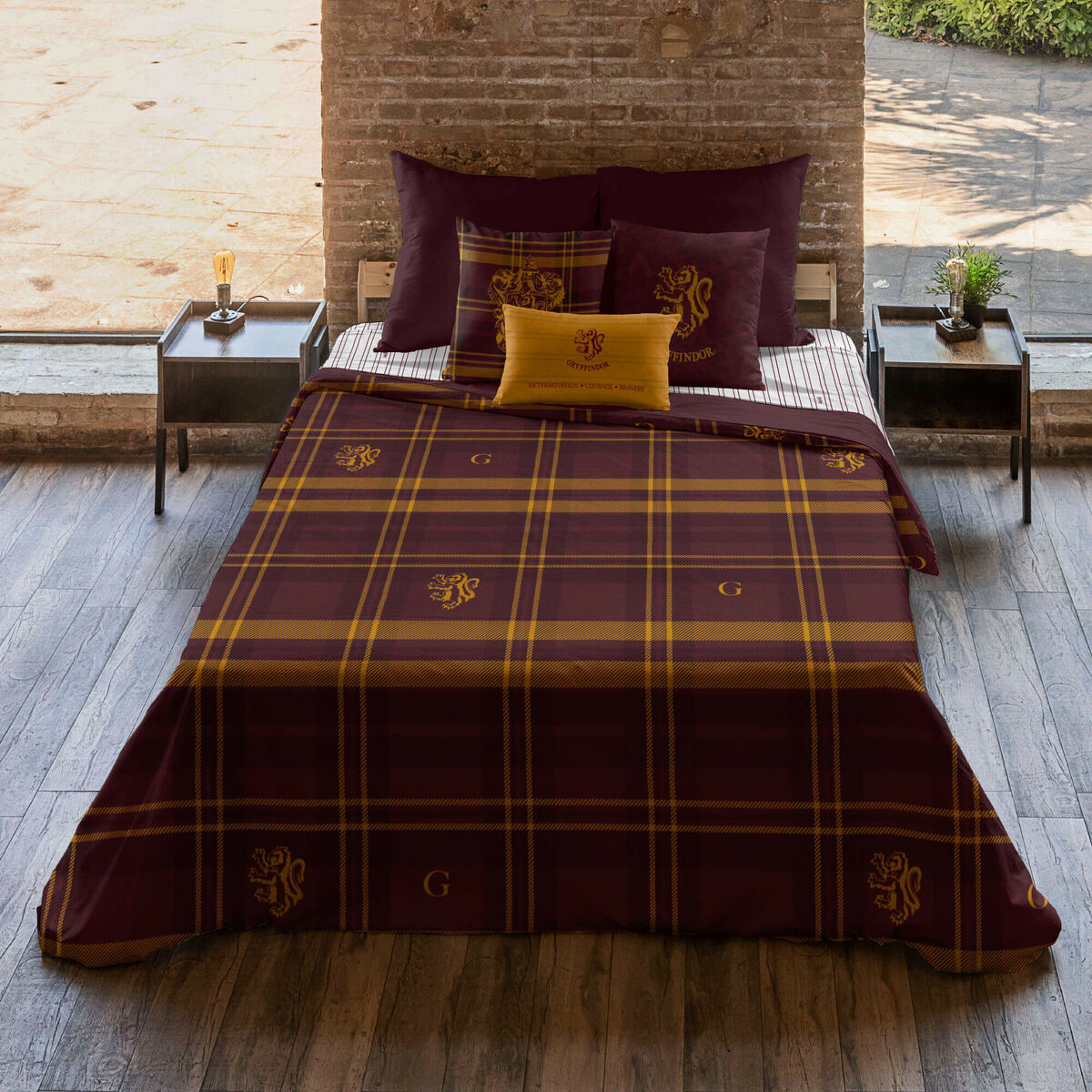 Påslakan Harry Potter Gryffindor Multicolour 175 Trådar 180 x 220 cm Säng 105 - 4