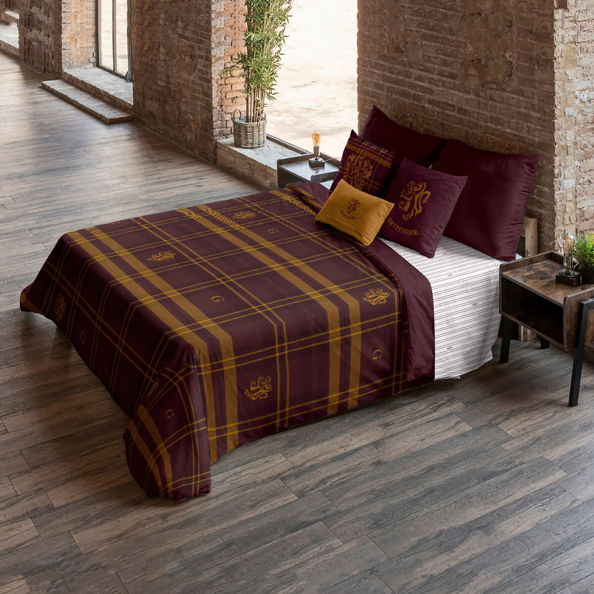 Påslakan Harry Potter Gryffindor Multicolour 175 Trådar 180 x 220 cm Säng 105 - 2