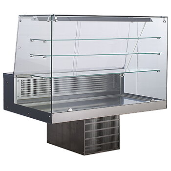 Tappa-i kylda med square glas, 2 hyllplan, l=1500 mm