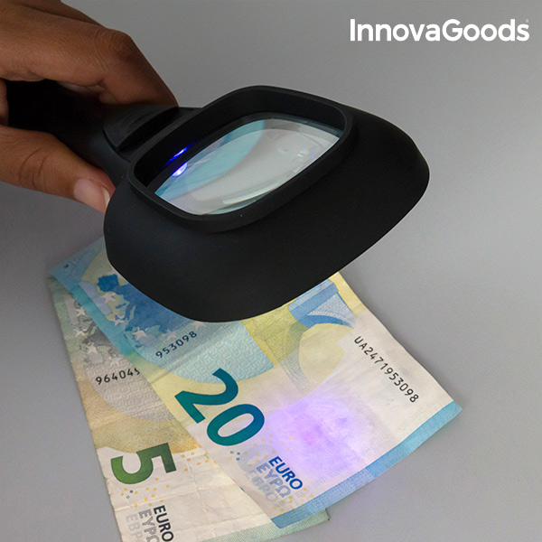 Förstoringsglas med LED-ultraviolet Belysning Magiolet InnovaGoods - 3