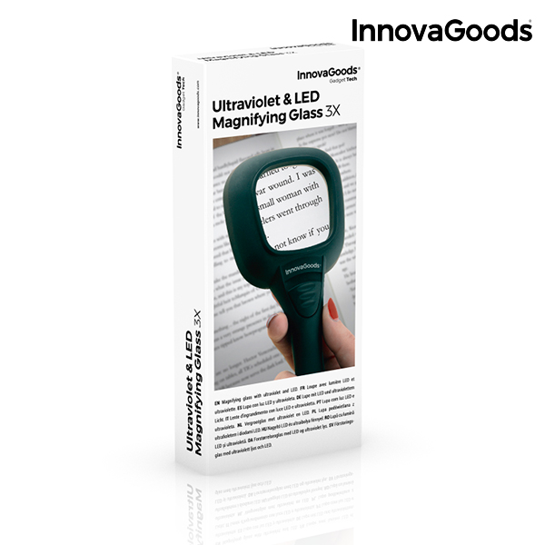 Förstoringsglas med LED-ultraviolet Belysning Magiolet InnovaGoods - 7
