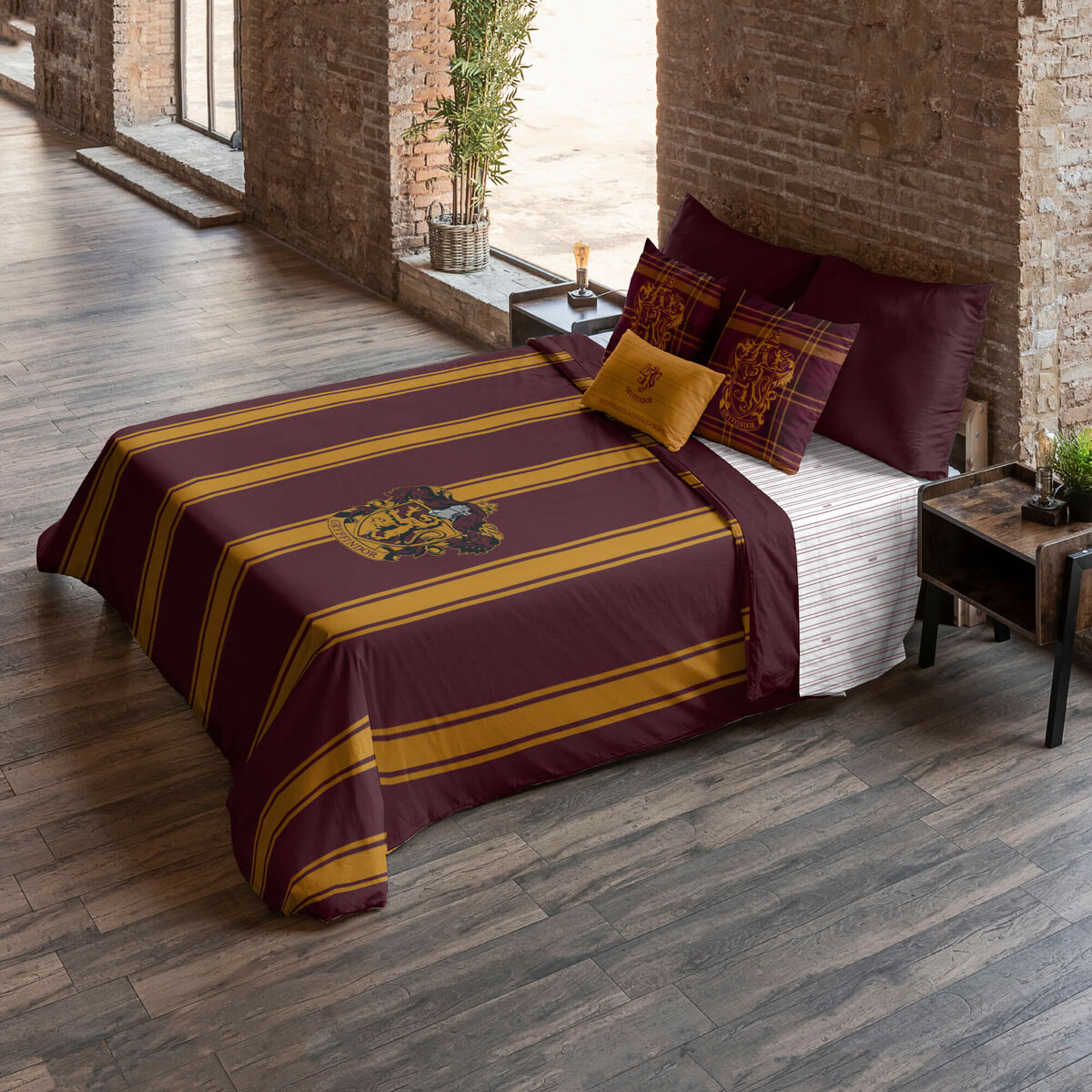 Påslakan Harry Potter Gryffindor Multicolour 175 Trådar 180 x 220 cm Säng 105 - 3