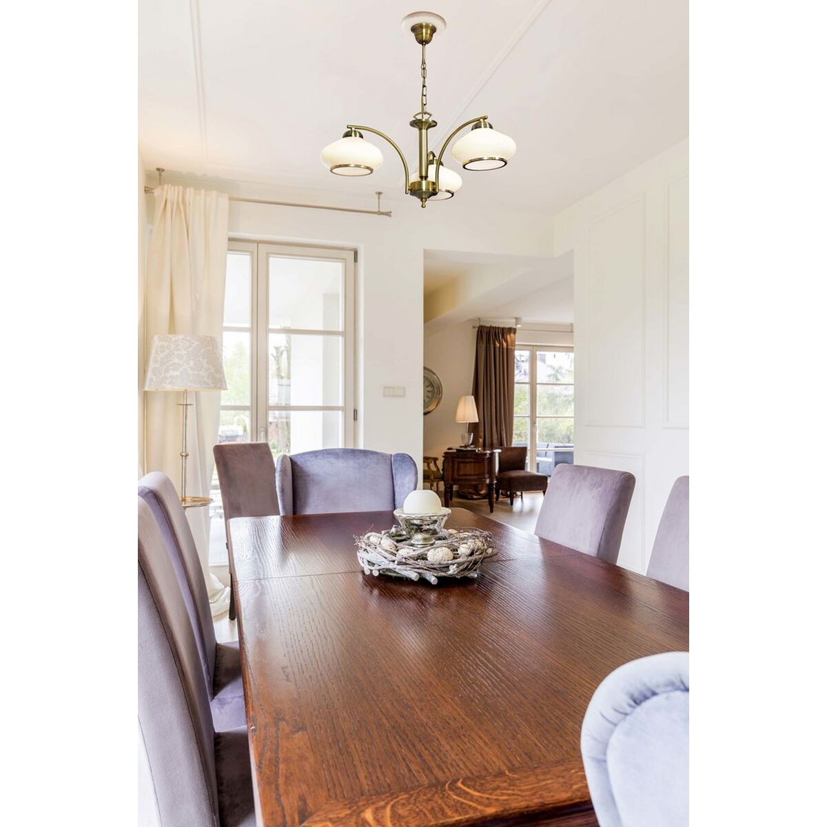 Taklampa Activejet Rita Metall Glas 40 W 230 V - 3
