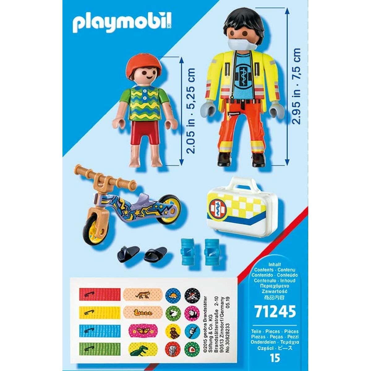 Playset Playmobil City Life - Paramedic with Patient 71245 15 Delar - 3