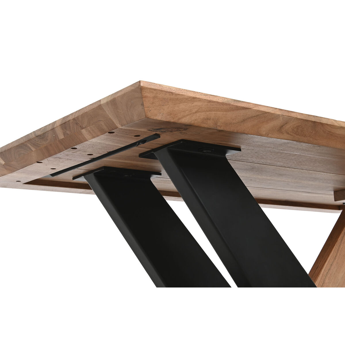 Soffbord DKD Home Decor Metall Akaciaträ 115 x 60 x 45 cm - 3