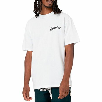 T-shirt med kortärm Herr Dickies Grainfield Vit