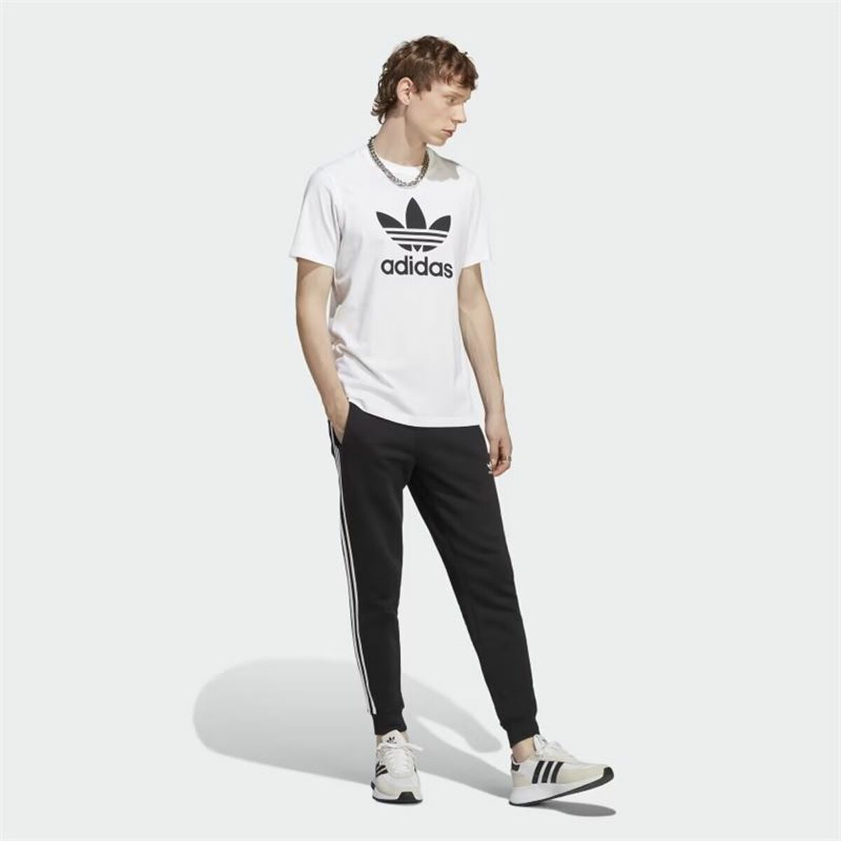 Långa träningsbyxor Adidas Classics Svart Män - 4