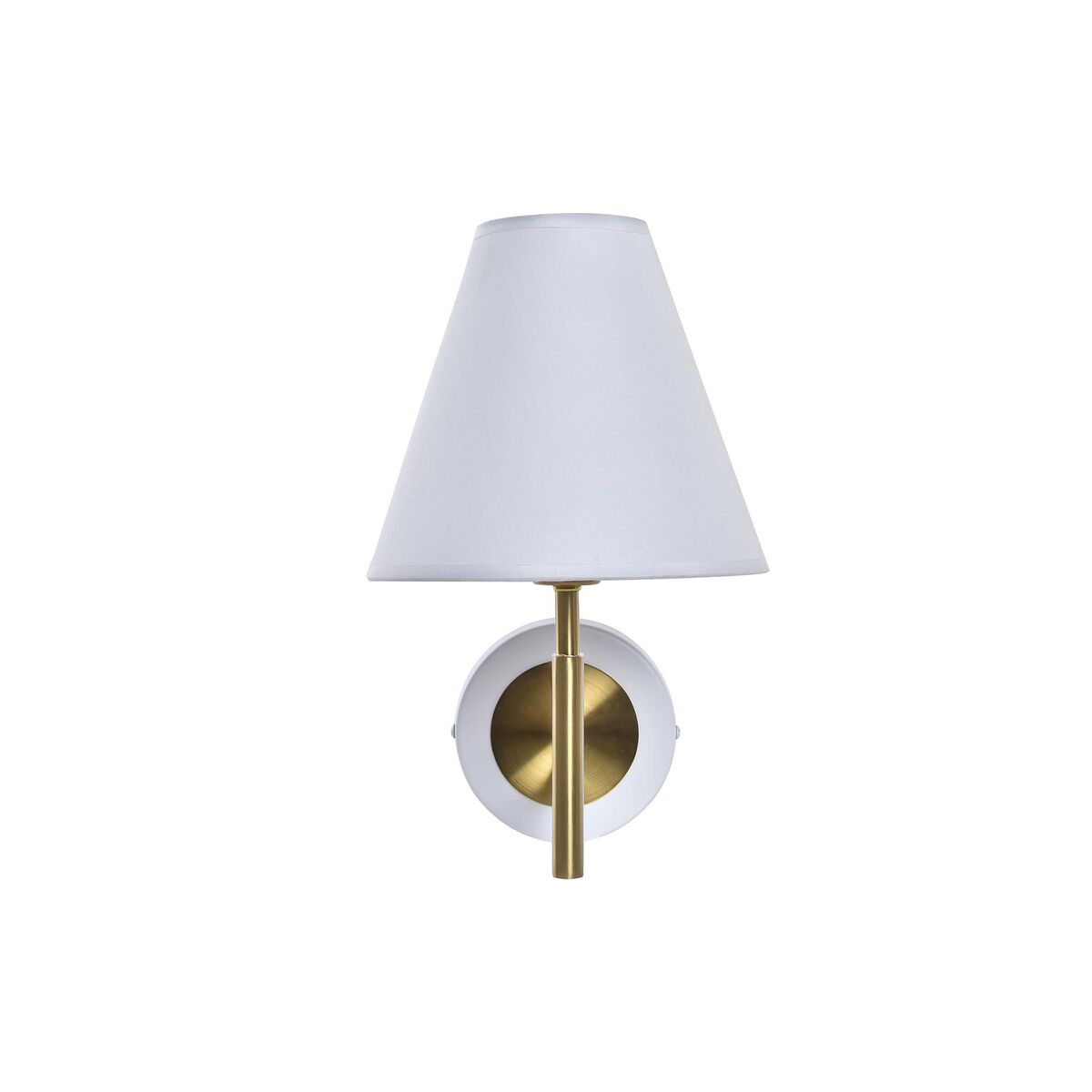 Vägglampa DKD Home Decor 25W Gyllene Metall Polyester Vit 220 V (19 x 25 x 30 cm) - 3
