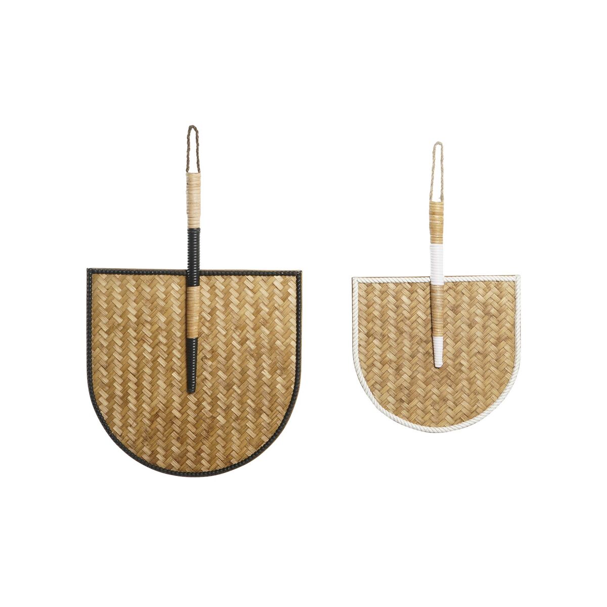 Väggdekoration DKD Home Decor Svart Brun Solfjäder Bambu Tropiskt (42 x 3 x 60 cm)