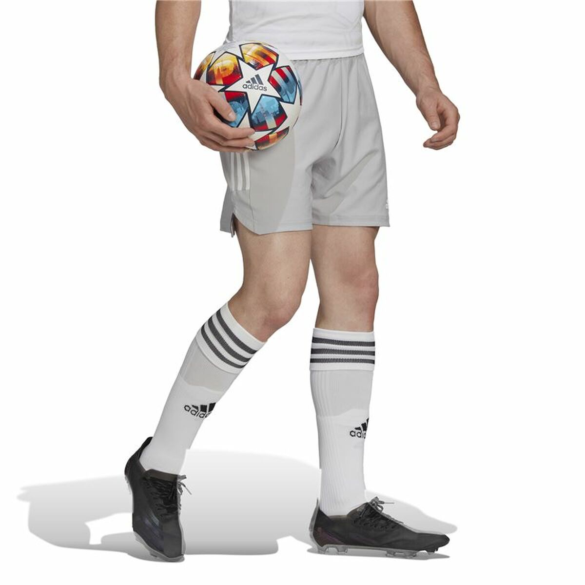 Fotbollsträningsbyxor, Vuxen Adidas Con22 Md Grå - 4