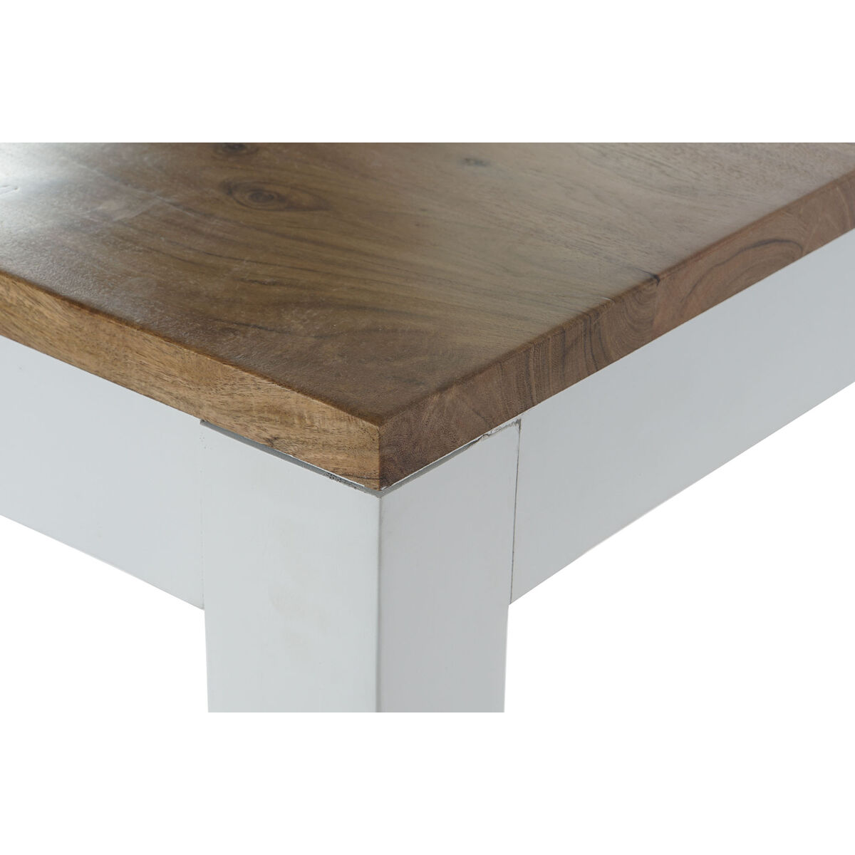Matsalsbord DKD Home Decor Vit Brun Akaciaträ Mangoträ 200 x 100 x 80 cm - 8